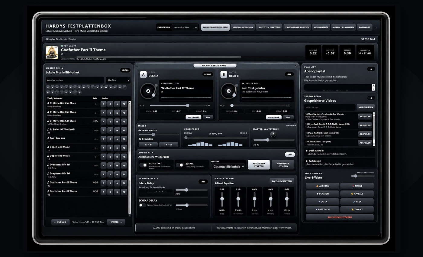 DJBOXX Festplattenabspieler